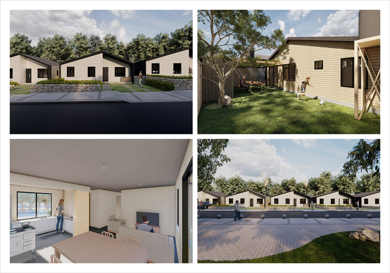 BUEN EJEMPLO: Entregan propuesta de viviendas de madera industrializada a comité habitacional de Antuco