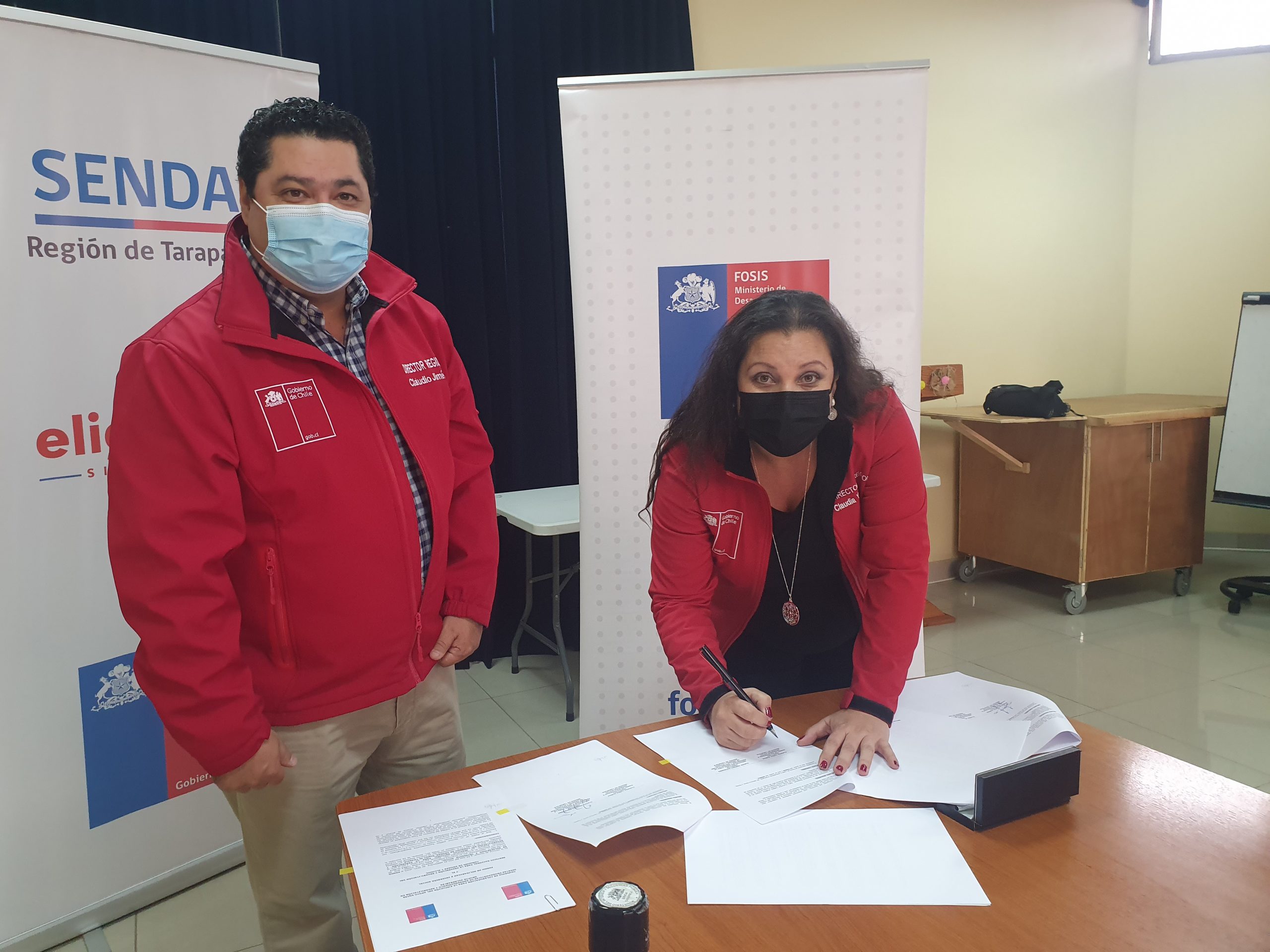 FOSIS y SENDA Tarapacá firmaron convenio de colaboración