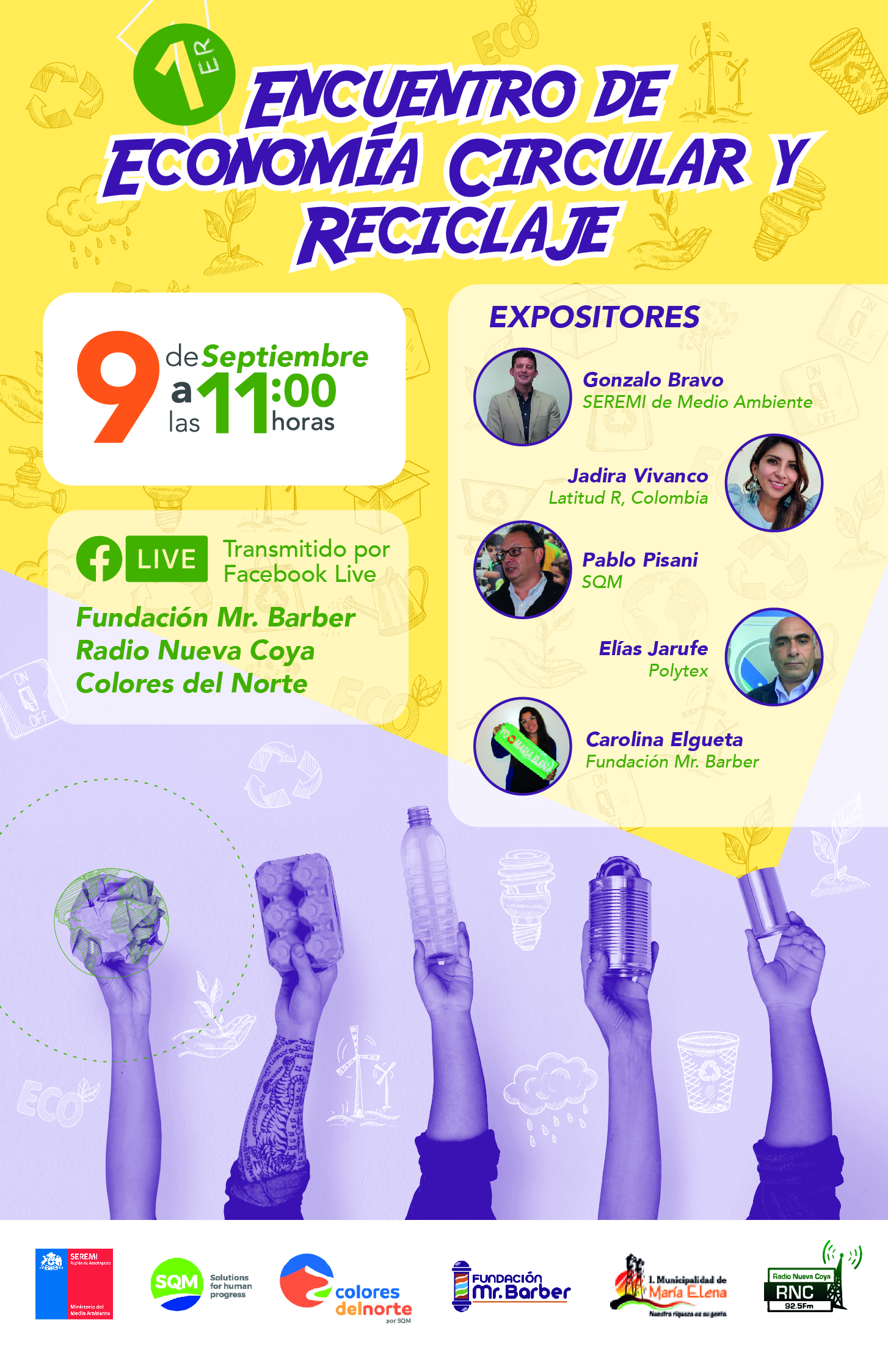 Primer Encuentro Internacional de Economía Circular y Reciclaje abordará desafíos de sostenibilidad para la comunidad