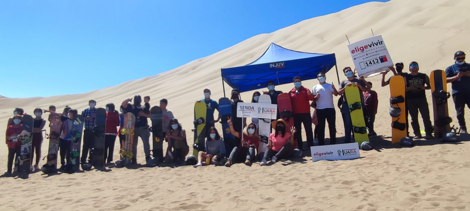 Comunidad de Huara participa en Sanboard  “Elige Vivir  Sin Drogas”