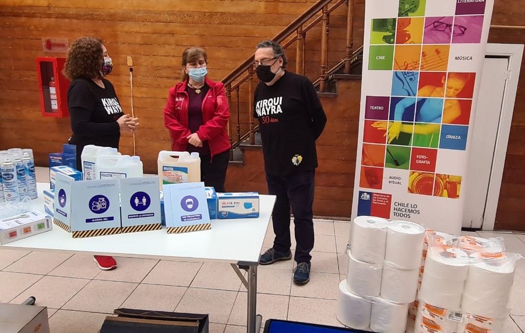 Compañía Kirqui Wayra recibió kit de prevención del covid 19