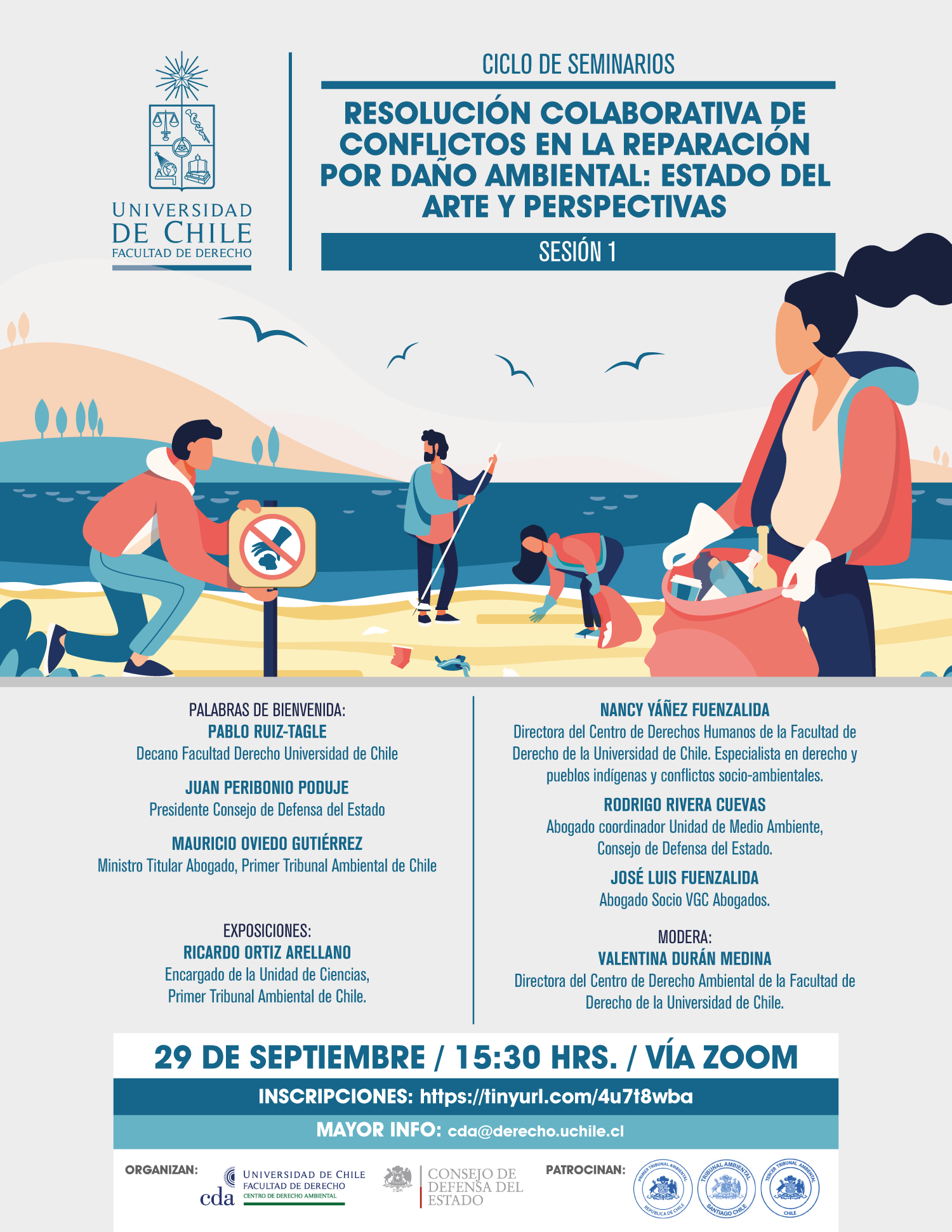 Seminario: Primer Tribunal Ambiental expondrá sobre el rol de la ciencia en las demandas por daño ambiental