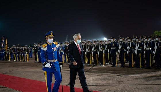Presidente Piñera llegó a Asunción y se reunirá con Mandatario de Paraguay, Mario Abdo Benítez