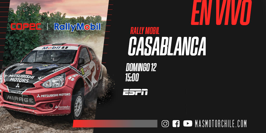 Los motores del Rally vuelven a rugir en Chile este domingo por ESPN