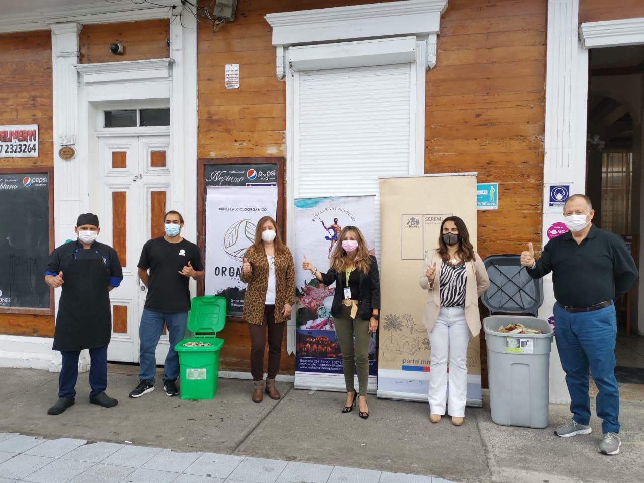 SEREMI de Medio Ambiente da el vamos a piloto de reciclaje de residuos orgánicos en Restaurante Neptuno