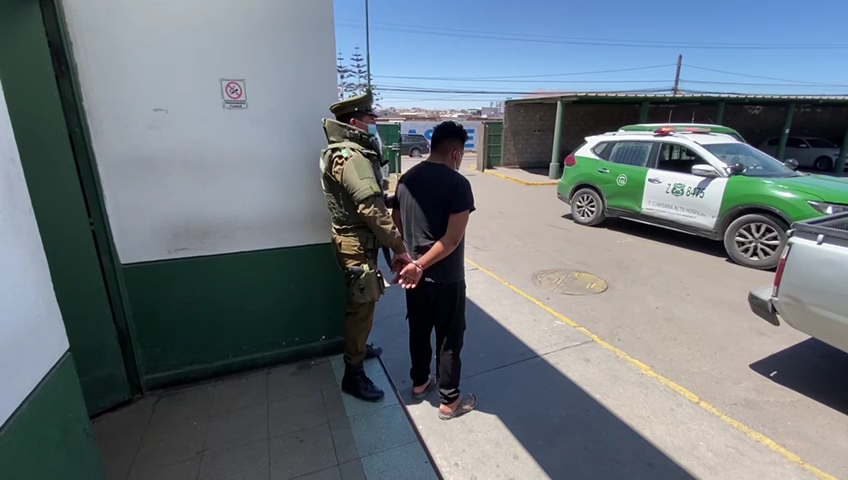 Detenido por el delito de receptación y uso malicioso de instrumento público en Alto Hospicio