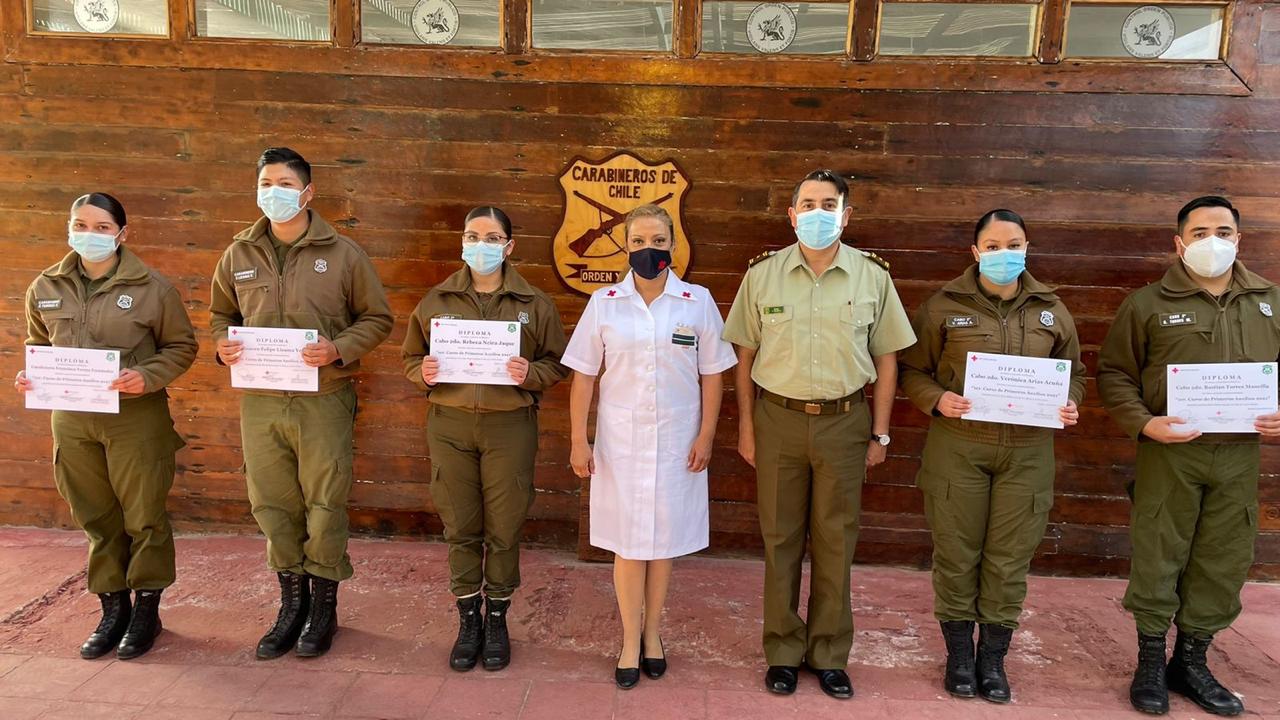 Carabineros de Tarapacá se capacitan en Primeros Auxilios