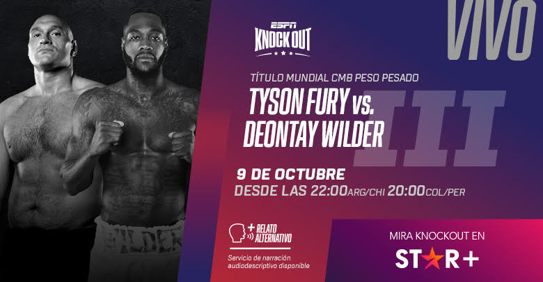 La esperada trilogía Fury vs. Wilder, en el boxeo de ESPN KNOCKOUT