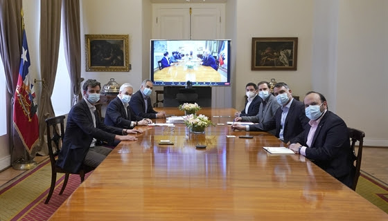 Presidente Piñera encabezó reunión con presidentes de partidos de Chile Podemos +