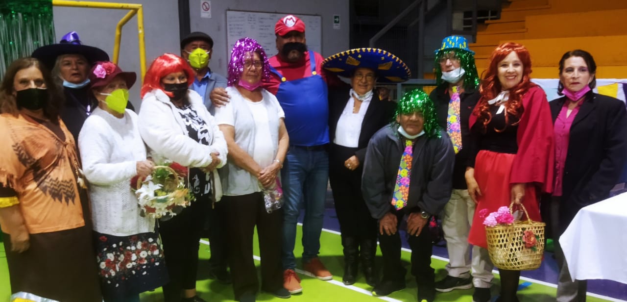 Con fiesta de disfraces se cerró el Mes del Adulto Mayor en Pozo Almonte