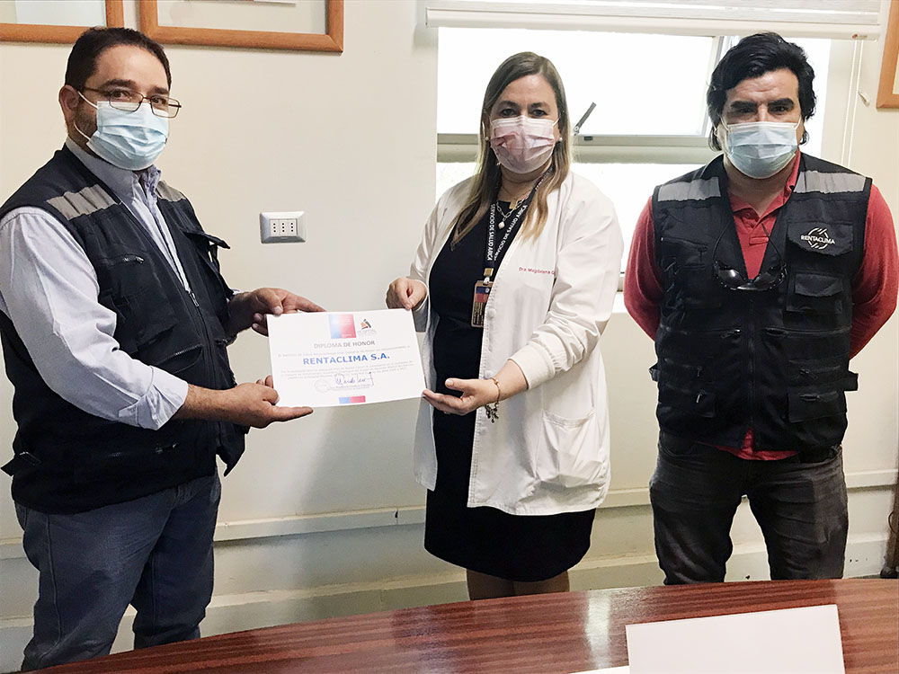 Servicio de Salud agradeció a empresa que colaboró con climatización de puesto de atención médica del Ejército