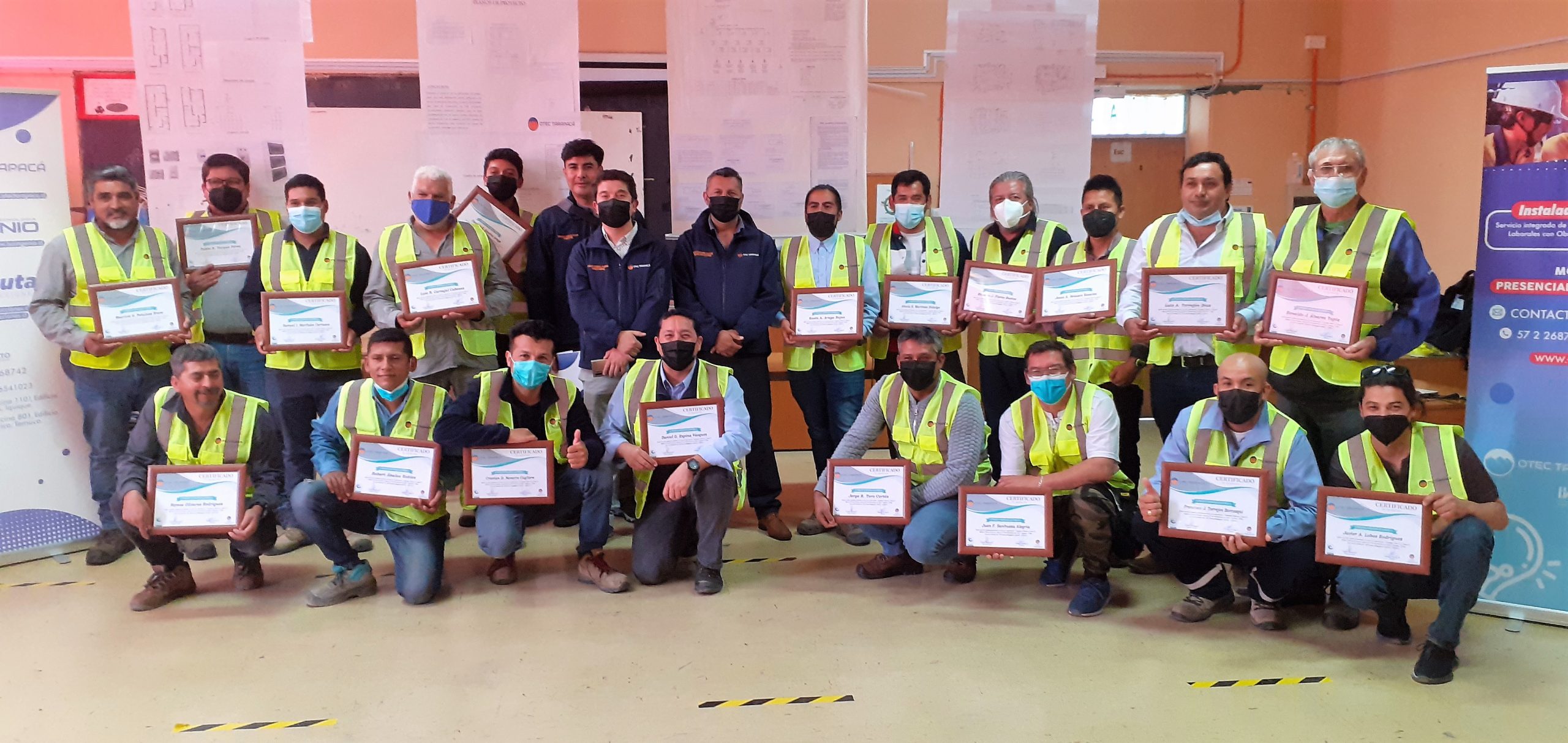 OTEC Tarapacá finalizó curso instalador eléctrico Clase D