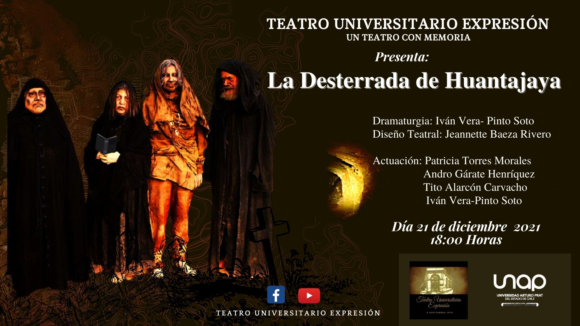 Dos estrenos teatrales realizará el Teatro Universitario Expresión de Iquique