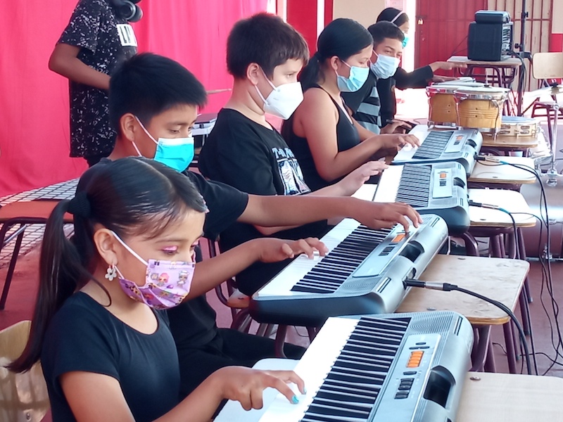 Talento musical, deportivo y artístico demostraron niños del Programa 4 a 7