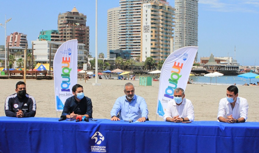Presidente de la ANFP lideró lanzamiento de la Copa Libertadores de Fútbol Playa