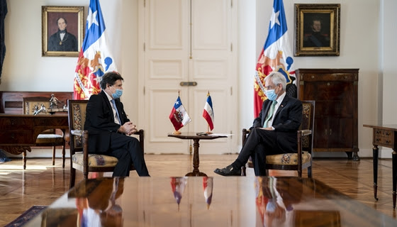 Presidente Piñera recibe a Ministro de Relaciones Exteriores de Paraguay