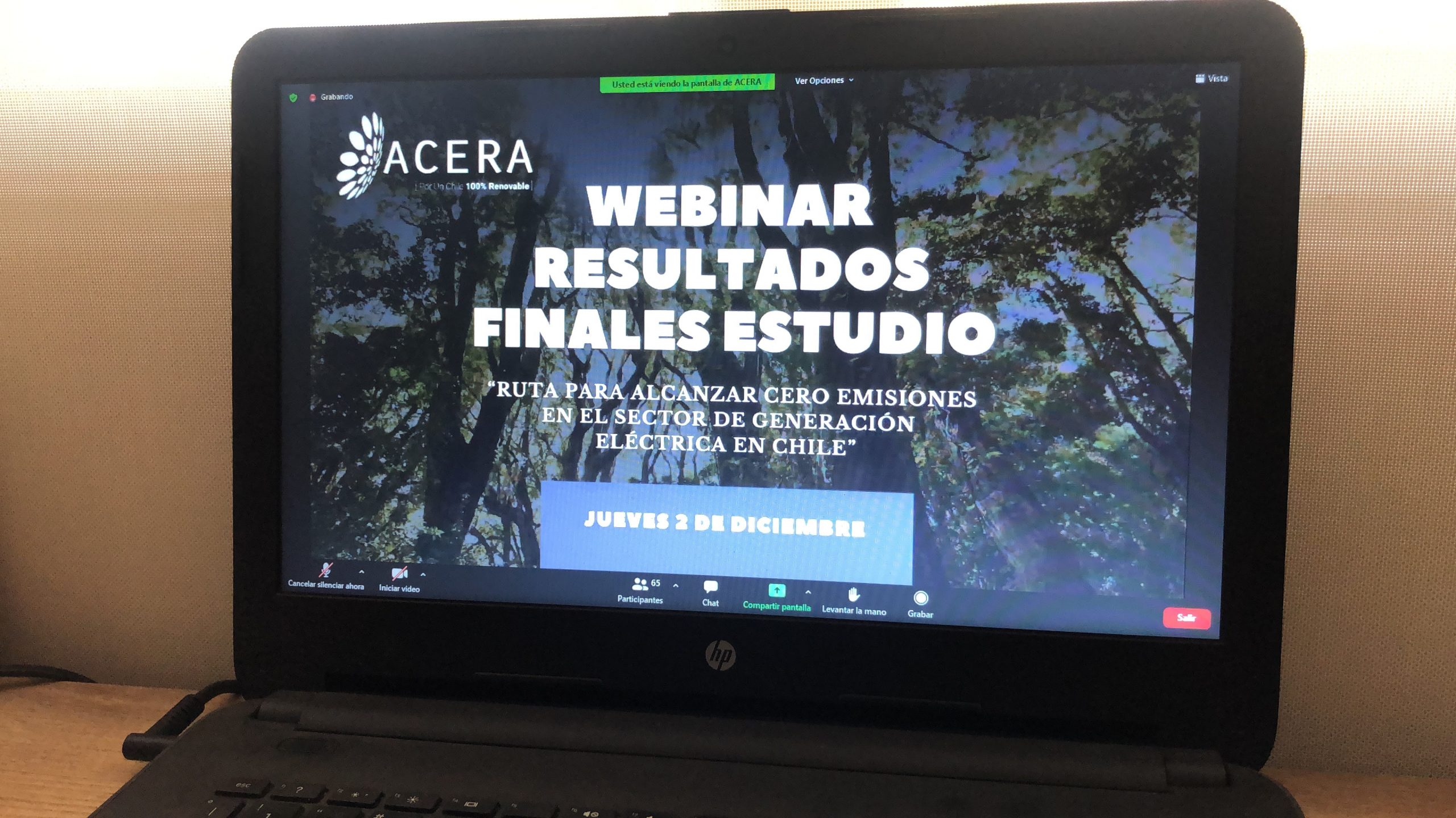 ACERA presenta hoja de ruta para la transición energética hacia un sistema de generación eléctrica cero emisiones