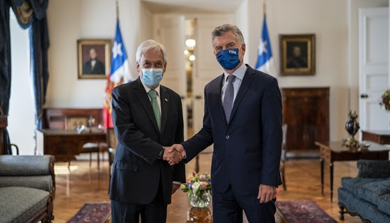 Presidente Piñera se reúne con expresidente de Argentina Mauricio Macri
