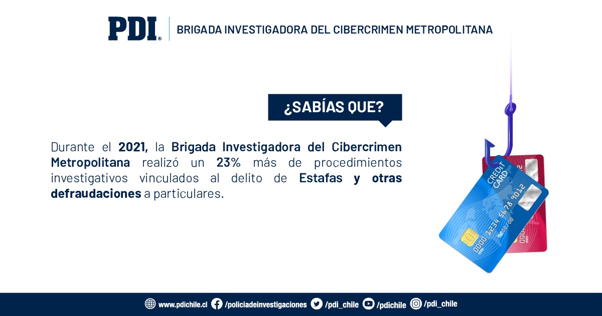 PDI Tarapacá: recomendaciones para evitar ser víctima de estafas