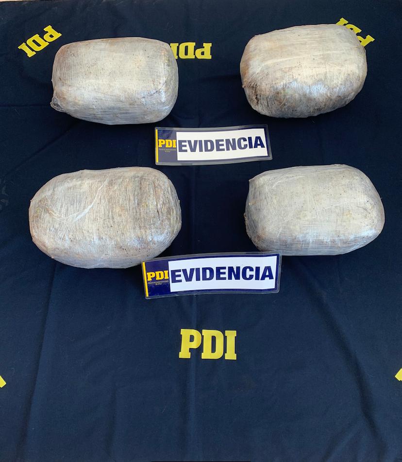 Detectives detuvieron a venezolano que venía ingresando con más de ocho kilos de droga