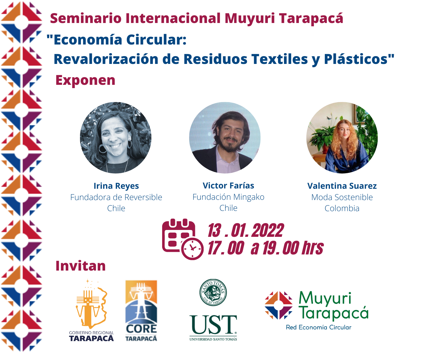 Proyecto FIC Muyuri Tarapacá realizará Seminario Internacional sobre Economía Circular en plásticos y textiles