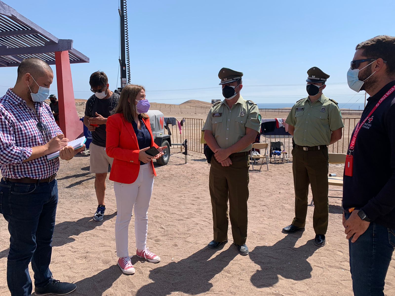 Magistrada de Familia de Iquique se constituyó en dispositivo diurno-nocturno de Playa Lobito