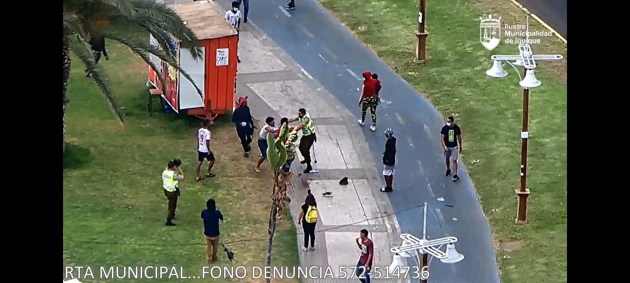 Ministro del Interior afirmó que comenzó proceso de expulsión de los 4 detenidos en agresión a Carabineros, hecho ocurrido ayer en Cavancha (acaban de ser formalizados)