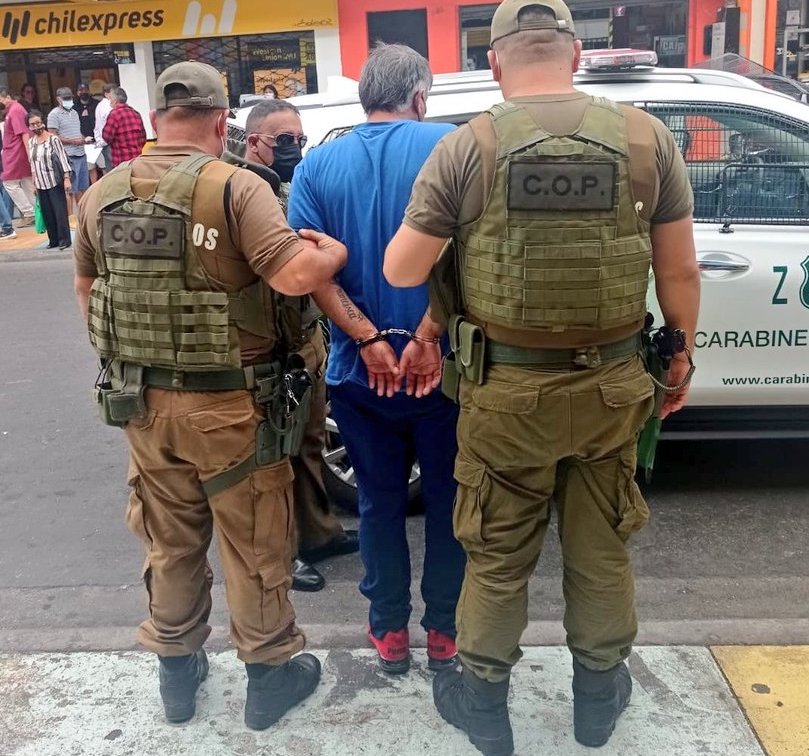 Servicios de Carabineros en el centro de Iquique permiten detención de mil 232 personas