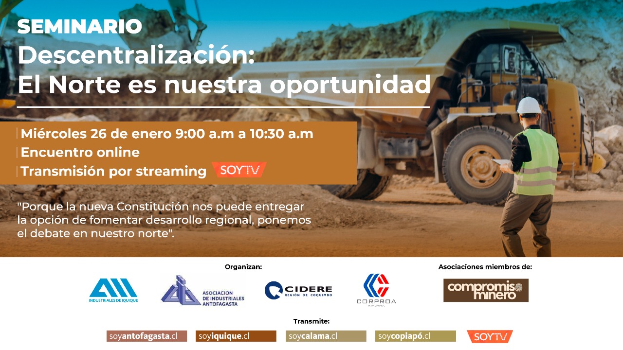Actores de la Macrozona Norte impulsan debate sobre el rol de las regiones mineras en la Nueva Constitución