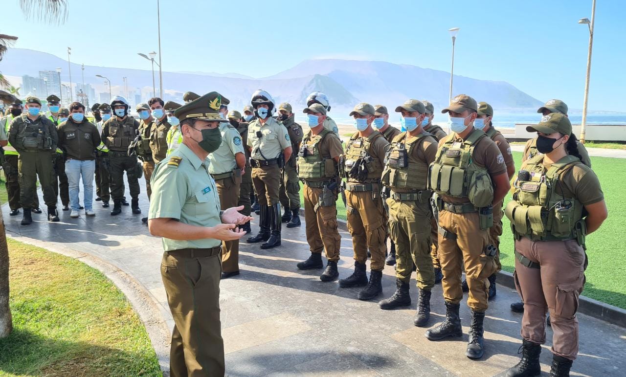 Reforzamiento de servicios policiales permiten disminución en un 30% de delitos en comunas de Iquique y Alto Hospicio