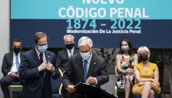 Presidente Piñera presenta proyecto de Nuevo Código Penal