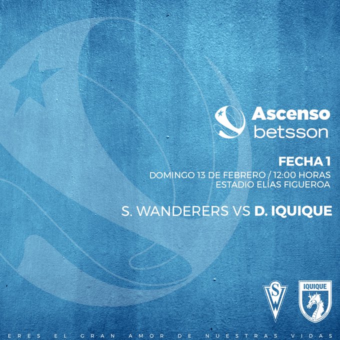 El domingo, 12.00 horas, Deportes Iquique jugará con Wanderers en el primer partido del Campeonato Betsson 2022