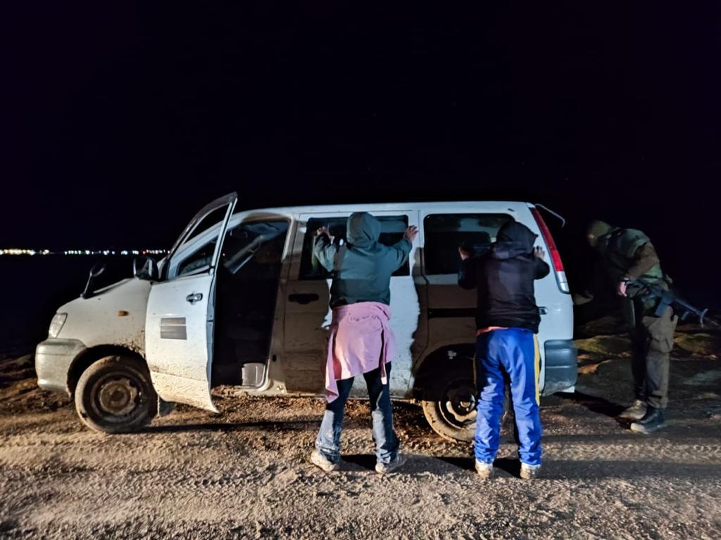 Cuatro detenidos en operativo de madrugada del SEBV, Os-9 y OS-7 en la frontera