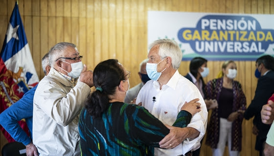 Presidente Piñera da inicio a pagos de Pensión Garantizada Universal