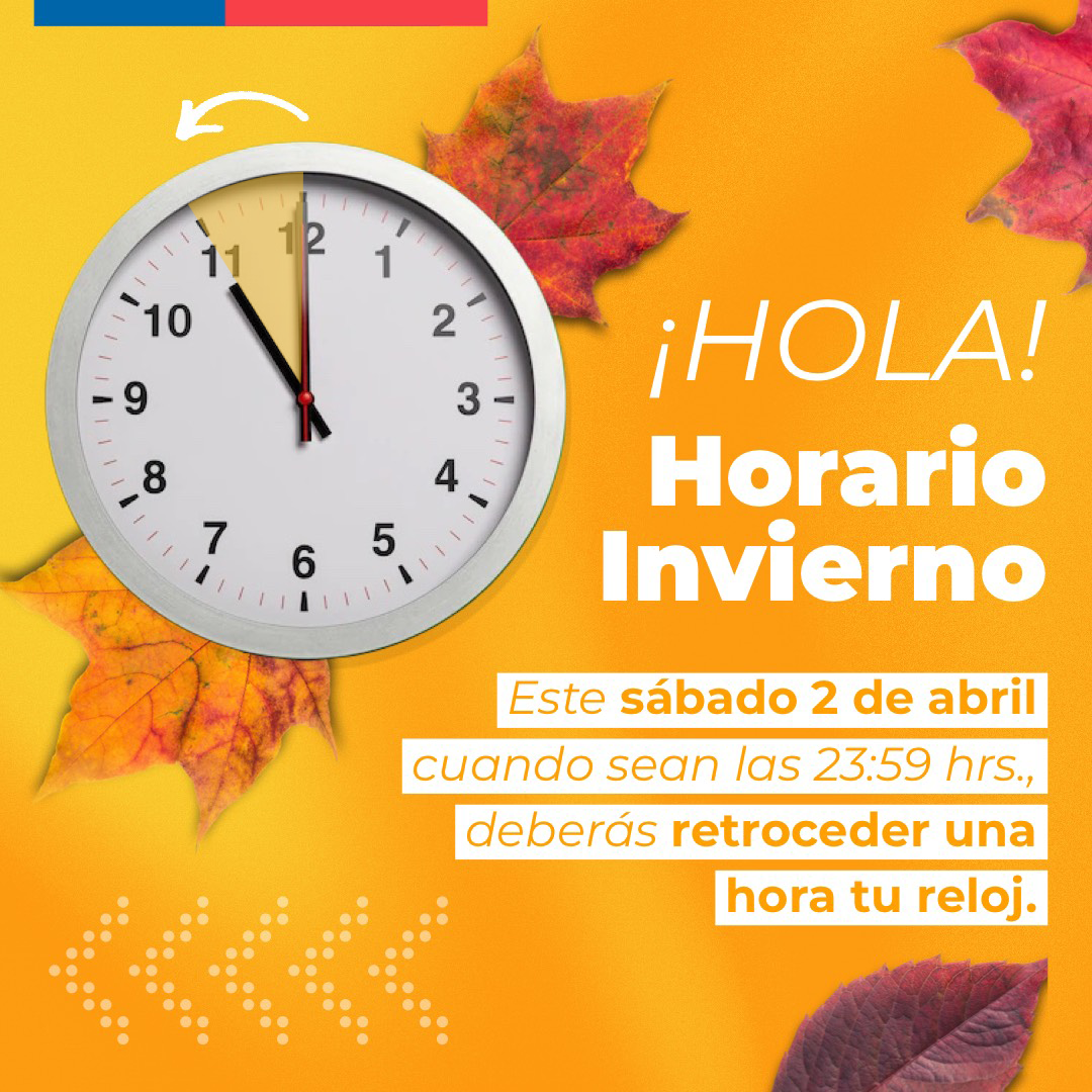 Atención Tarapacá: Pronto hay cambio de horario de invierno