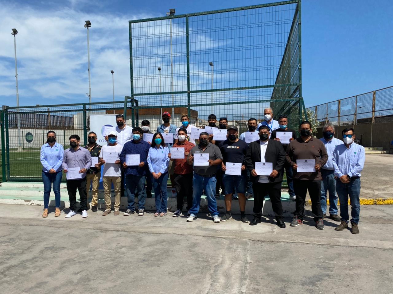 Corpesca certificó a nuevos aspirantes a tripulantes y motoristas que se suman a las operaciones de la Flota