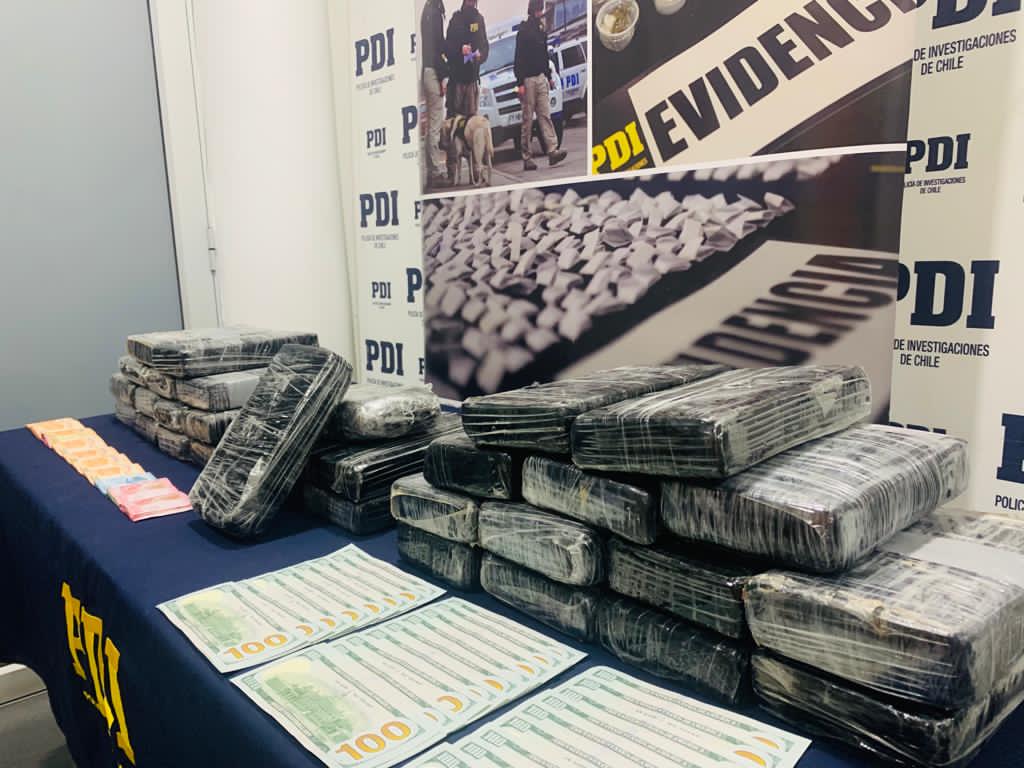 PDI incautó más de 34 kilos de droga en operativo