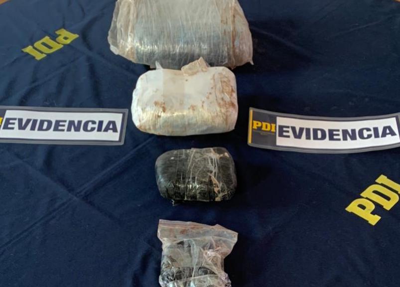 PDI detecta pareja en paso clandestino ingresando droga