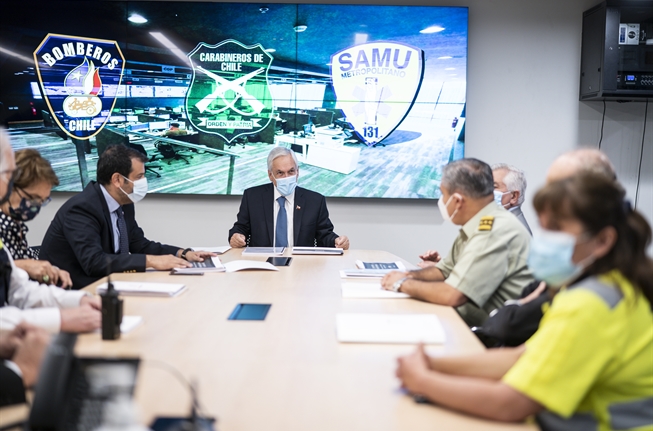 Presidente Piñera anuncia iniciativa para crear el primer Sistema Integrado de Atención de Emergencias del país