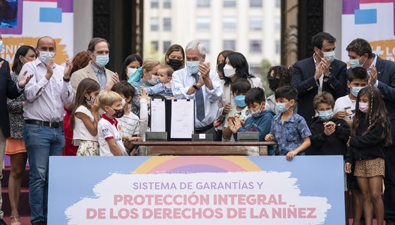 Presidente Piñera promulga Ley que crea el Sistema de Garantías y Protección Integral de los Derechos de la Niñez