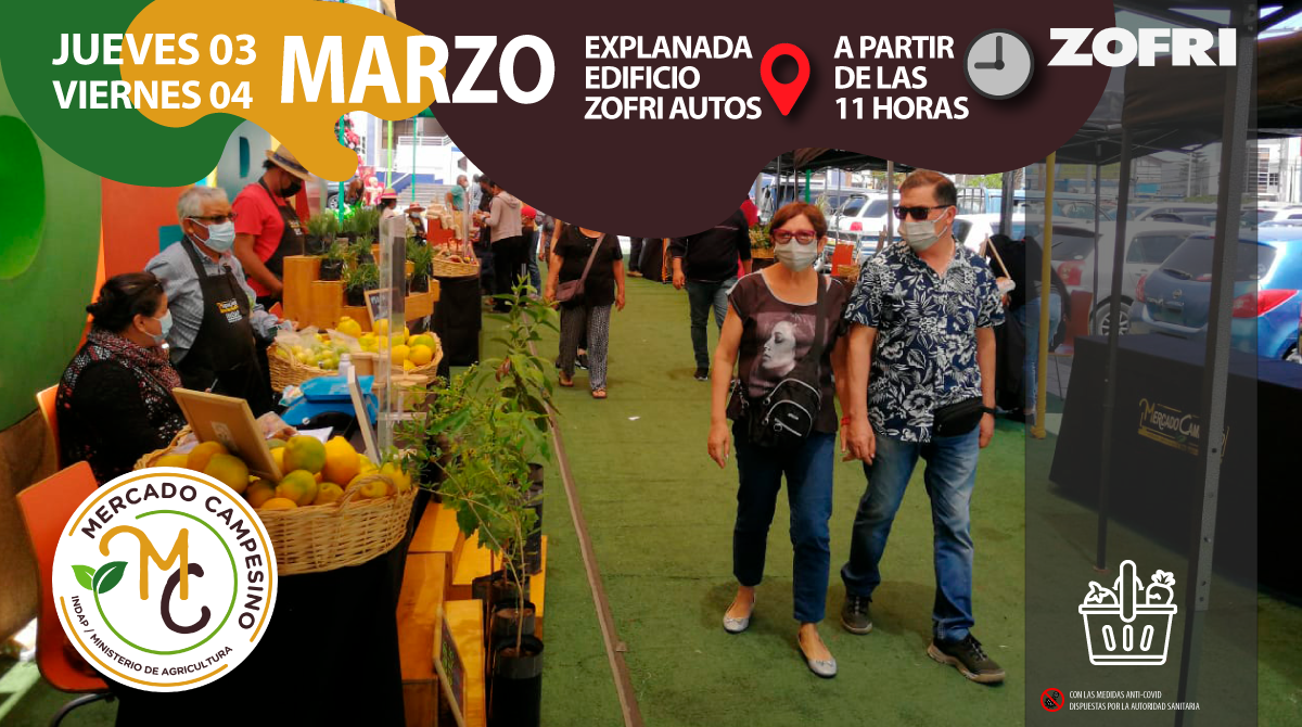 Este jueves y viernes INDAP abre Mercado Campesino en ZOFRI