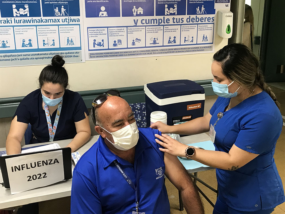 Servicio de Salud inició reforzamiento de campaña de vacunación contra la influenza