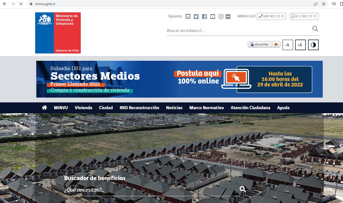 MINVU mantendrá abierta postulación de subsidio de clase media DS1 hasta este viernes