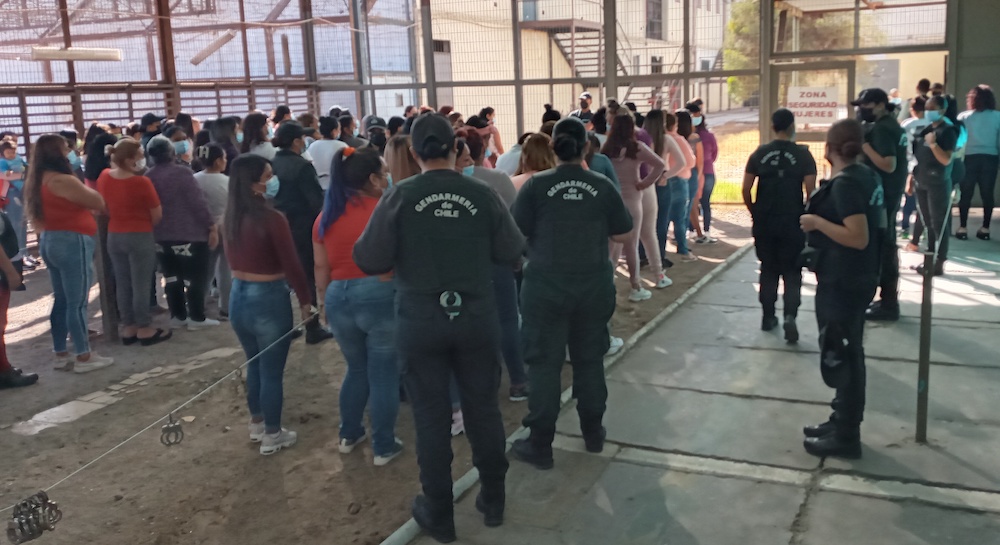 Simulacro de tsunami y terremoto en Centro de Cumplimiento Penitenciario de Iquique
