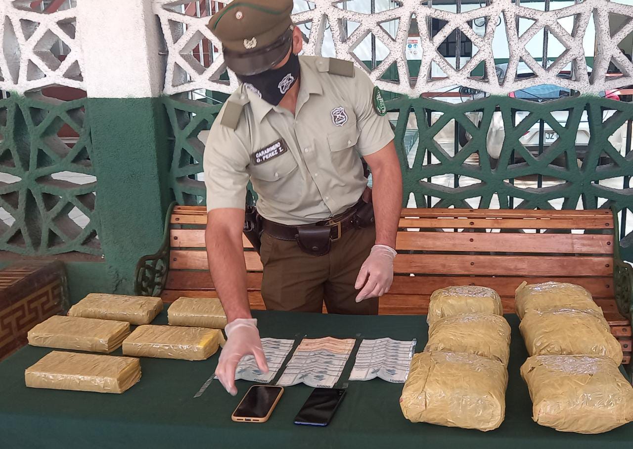 Nuevo procedimiento en carretera evita traslado de más de 9 kilos de drogas