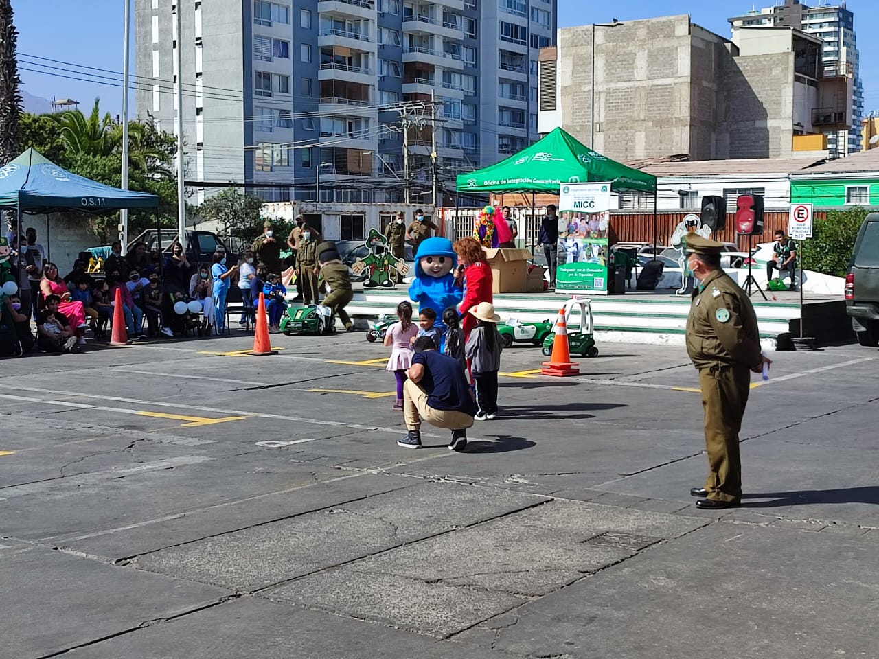 Más de 300 niños llegaron a la Primera Comisaría para celebrar con Carabineros