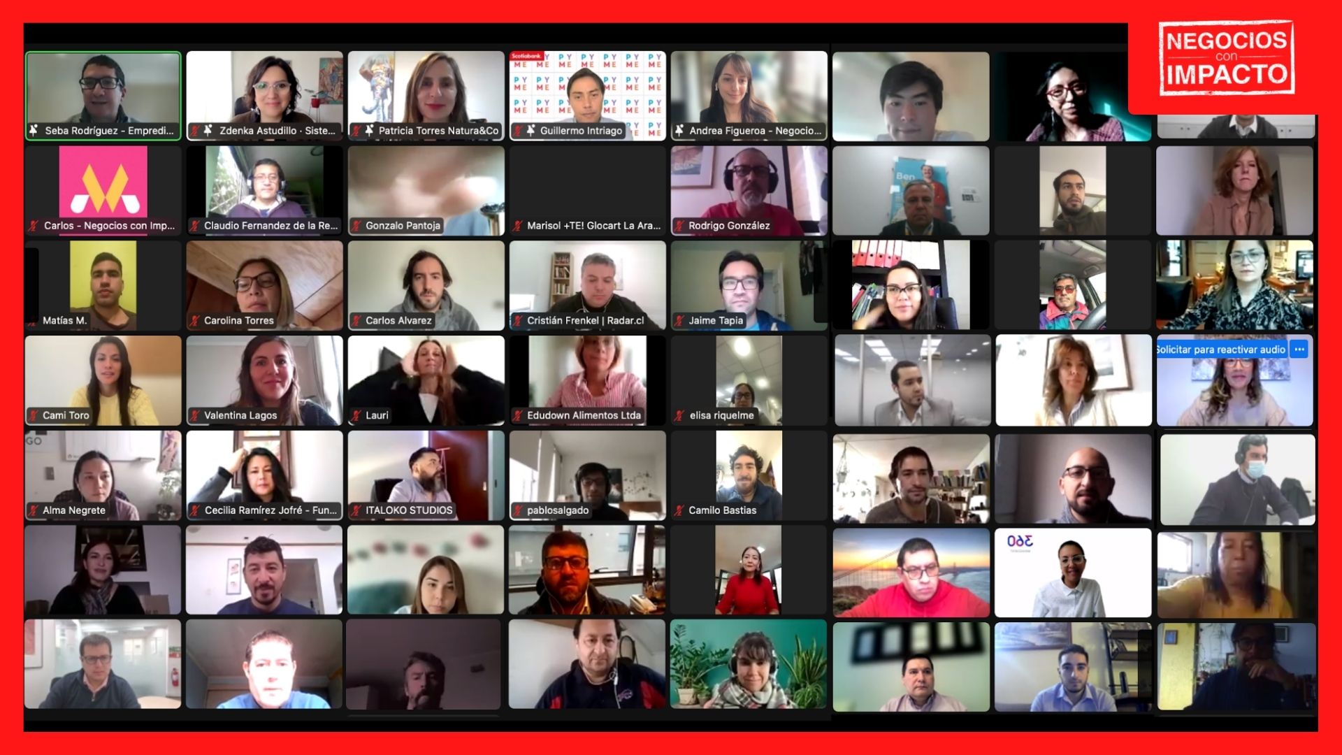 Más de $847.050.000 en expectativas de negocios futuros dejó la Ronda de Negocios con  Impacto “Digitalizando Chile”￼