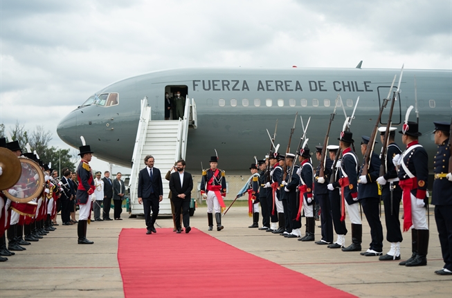 Presidente Gabriel Boric en Argentina, en primera visita oficial al extranjero