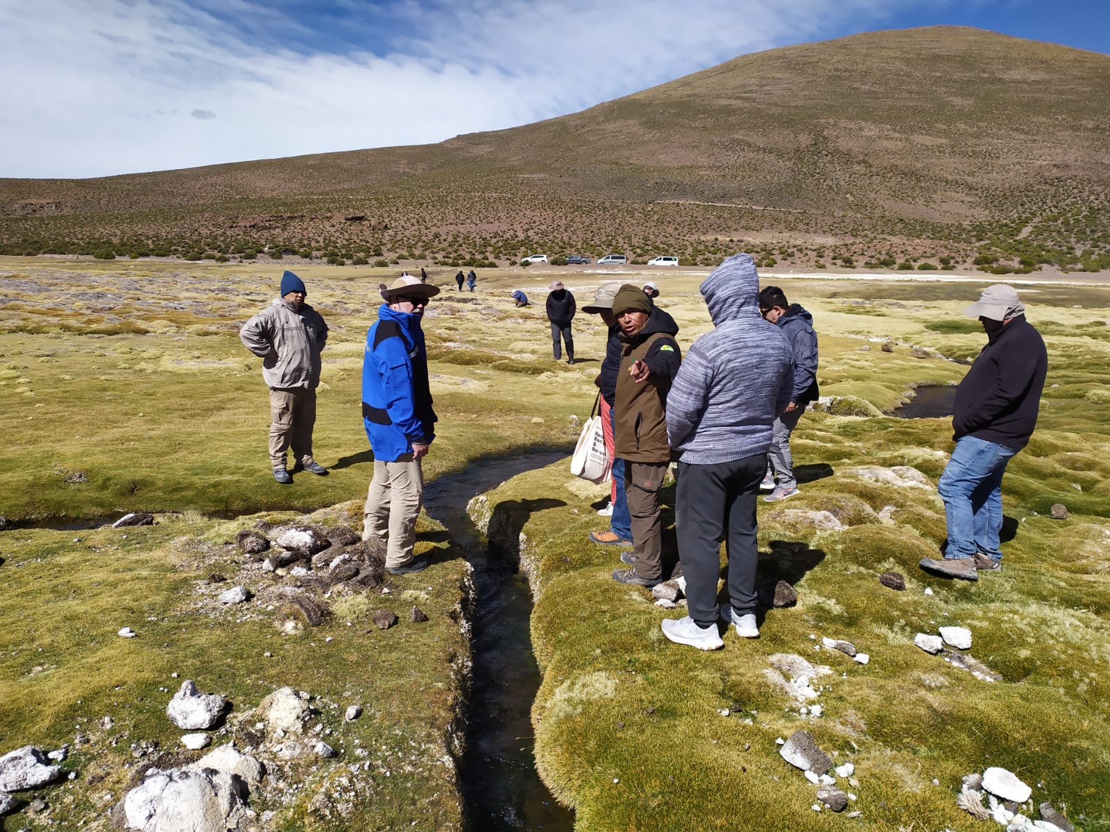 Expertos internacionales conocen manejo de bofedales en Enquelga￼