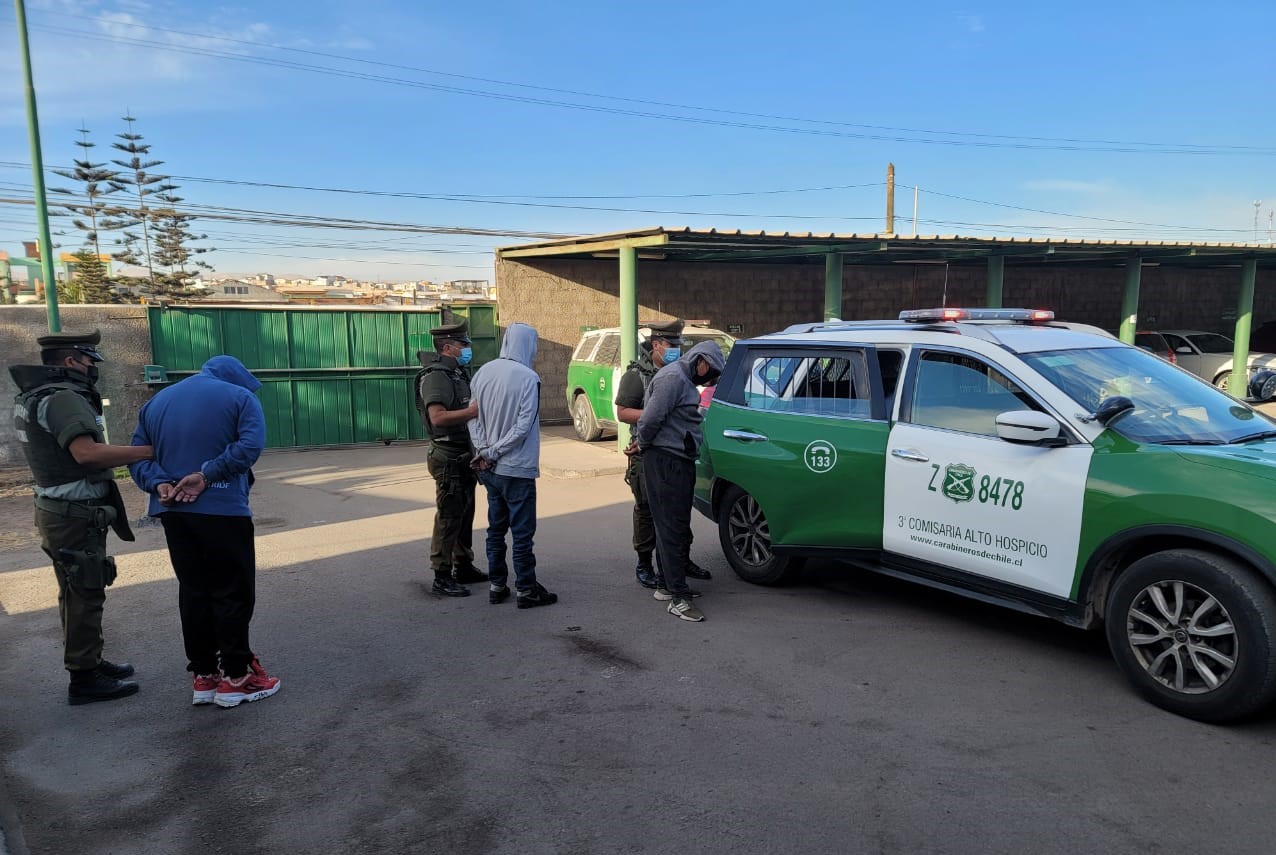 Carabineros de Tarapacá desarticuló 33 bandas delictuales en lo que va del año